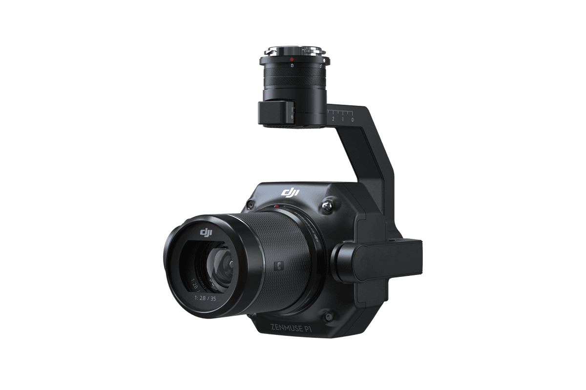 DJI Zenmuse P1 high resolution camera payload front view